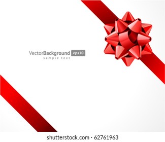 Fundo do vetor de arco vermelho presente. Eps 10