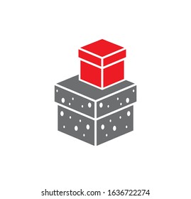 Gift related icon on background for graphic and web design. Creative illustration concept symbol for web or mobile app.