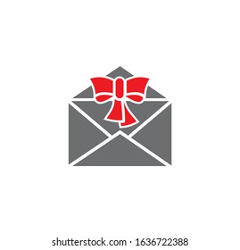 Gift related icon on background for graphic and web design. Creative illustration concept symbol for web or mobile app.