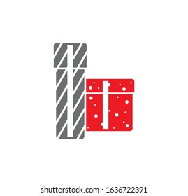 Gift related icon on background for graphic and web design. Creative illustration concept symbol for web or mobile app.