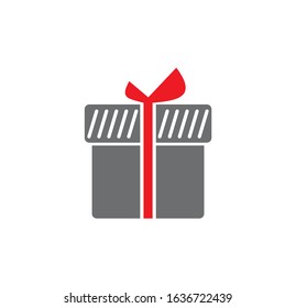 Gift related icon on background for graphic and web design. Creative illustration concept symbol for web or mobile app.