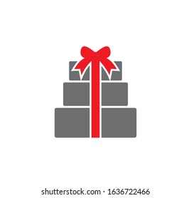 Gift related icon on background for graphic and web design. Creative illustration concept symbol for web or mobile app.