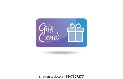 Gift reward bonus card Icon,Incentive gift, collect bonus, earn reward, Redeem gift card, win present card, Vector Illustration	