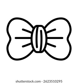 Gift Ribbon Icon Line for Birthday Parties, Anniversary, and Holiday Celebration Themes