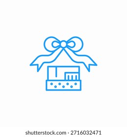 Regalo con Vector de signo de icono de cinta