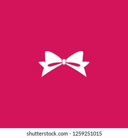 gift ribbon icon vector. gift ribbon sign on pink background. gift ribbon icon for web and app