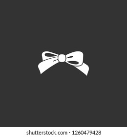 gift ribbon icon vector. gift ribbon sign on black background. gift ribbon icon for web and app