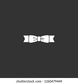 gift ribbon icon vector. gift ribbon sign on black background. gift ribbon icon for web and app