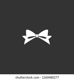 gift ribbon icon vector. gift ribbon sign on black background. gift ribbon icon for web and app