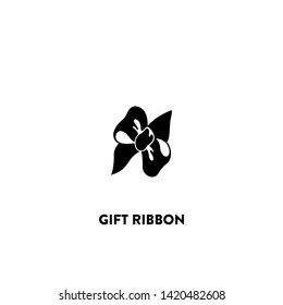 gift ribbon icon vector. gift ribbon sign on white background. gift ribbon icon for web and app