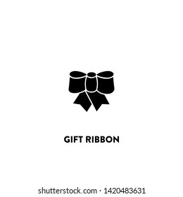 gift ribbon icon vector. gift ribbon sign on white background. gift ribbon icon for web and app