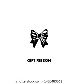 gift ribbon icon vector. gift ribbon sign on white background. gift ribbon icon for web and app