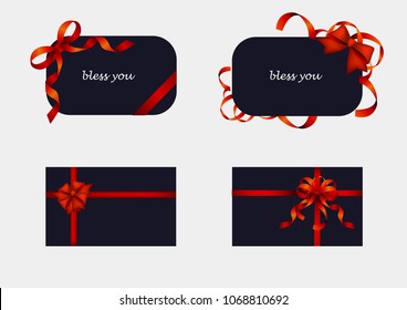 Gift ribbon vector