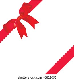 Gift ribbon. Vector illustration.