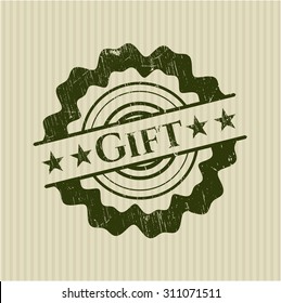 Sello de goma de regalo