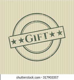 Gift rubber stamp