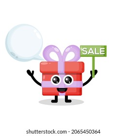 gift sale cute character logo