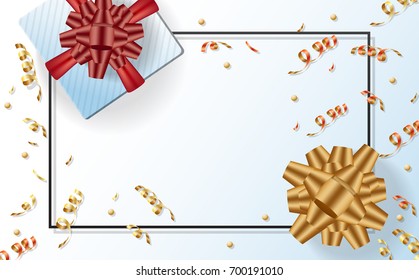 gift sale template banner Vector background for banner, poster, flyer