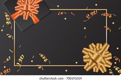 gift sale template banner Vector background for banner, poster, flyer