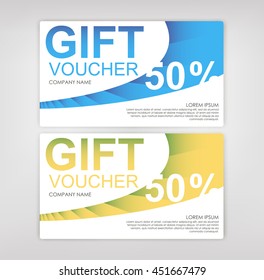 Gift sale  template voucher, certificate, coupon design. discount voucher to promote your business and advertising campaign. Sale and discounts modern flyer design.