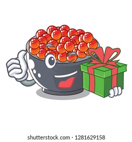 With gift salmon roe character ready to eat