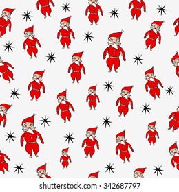 gift seamless background santa