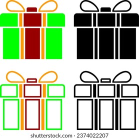 gift set lines and solid black and color