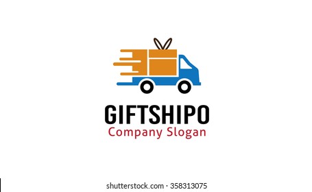 Gift Shipping Design Illustration