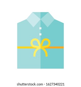 Gift Shirt vector illustration, flat design icon
