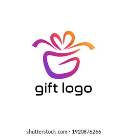 Gift Shop Logo Design Concept Vector, Template, Colorful, Emblem, Design Concept. vector logo box with gifts