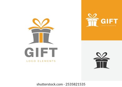 design de ícone de logotipo de loja de presentes com conceito gráfico simples para modelo de logotipo de vetor de loja de presentes