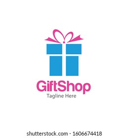Gift Shop Logo and Icon Vector Template
