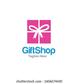 Gift Shop Logo and Icon Vector Template