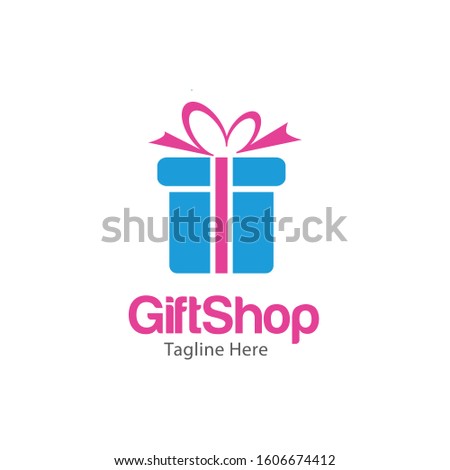 Gift Shop Logo and Icon Vector Template