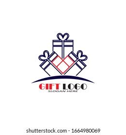 Gift Shop Logo Symbol Template Design Vector, Emblem, Design Concept, Creative Symbol, Icon
