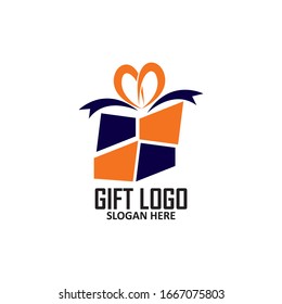 Gift Shop Logo Symbol Template Design Vector, Emblem, Design Concept, Creative Symbol, Icon
