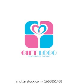 Gift Shop Logo Symbol Template Design Vector, Emblem, Design Concept, Creative Symbol, Icon
