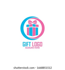 Gift Shop Logo Symbol Template Design Vector, Emblem, Design Concept, Creative Symbol, Icon
