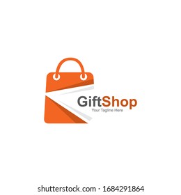 Gift Shop Logo Symbol Template Design Vector, Emblem, Design Concept, Creative Symbol, Icon