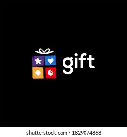 Gift Shop Logo Symbol Template Design Stock Vector (Royalty Free ...