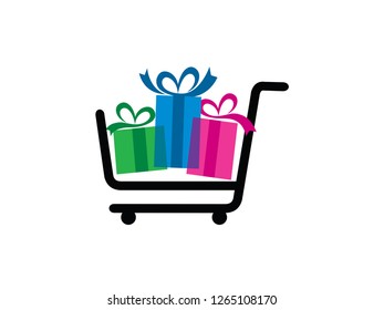 Gift Shop Logo Template, Symbol, Icon