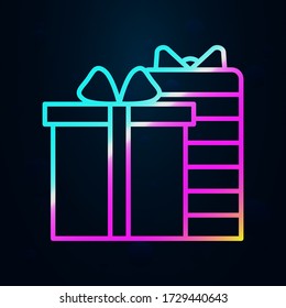 Gift, shop, mall nolan icon. Simple thin line, outline vector of mall icons for ui and ux, website or mobile application