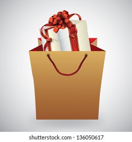 Gift in a shopping bag