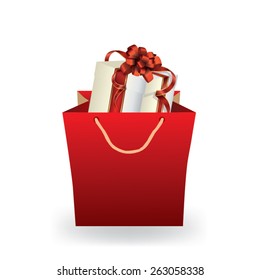 Gift in a shopping bag