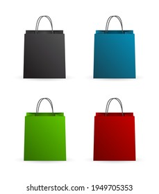 gift shopping bag packet 3d icon isolated on white background