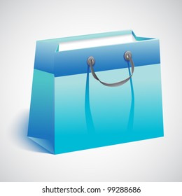 Gift shopping bag.Vector illustration