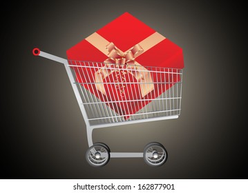 Gift in shopping cart 