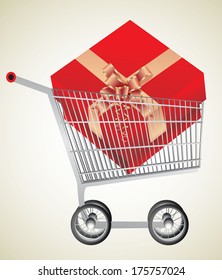 Gift in shopping cart 