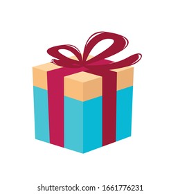 gift simple illustration vector clip art