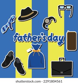 Gift sticker set for Father's Day
